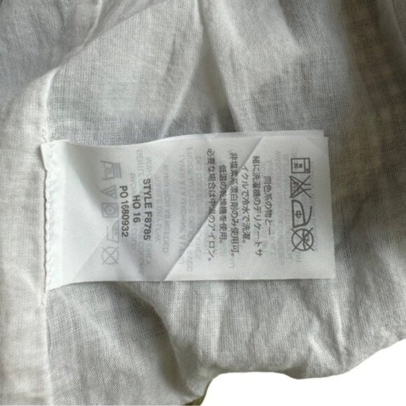 J.Crew Black White Plaid Checker Micro Gingham Edie Cotton Ruffle Sleeve 8 - Picture 8 of 9